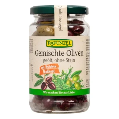 Abbildung von Rapunzel Bio Oliven Gemischt Mit Kräutern Ohne Stein, 170 g