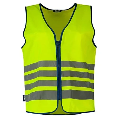 Abbildung von ABUS Warnweste Lumino Reflex Vest Sicherheitsweste für bessere Sichtbarkeit bei Tag und Nacht Erwachsene mit Reißverschluss Größe M