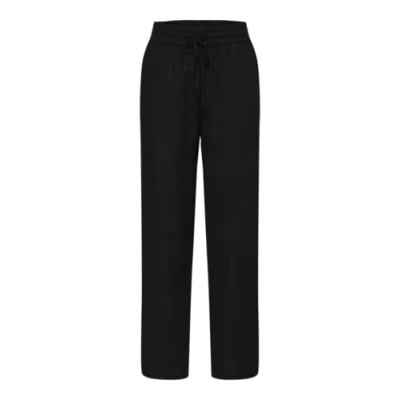 Abbildung von SELECTED FEMME Damen Slfviva gulia Hw Long Linen Pant Noos Hosen, Schwarz, 34 EU