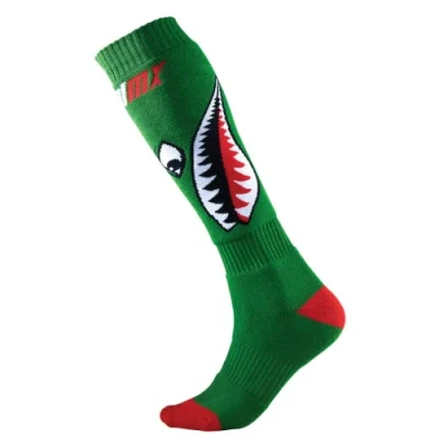 Abbildung von O&#039;NEAL Motocross Socken Kinder Enduro Verstärkte Maschen in Fersen &amp; Sohlenbereich, Bessere Dämpfung, Strapazierfähiger Stoff Pro MX Sock Youth Bomber Green Grün One Size