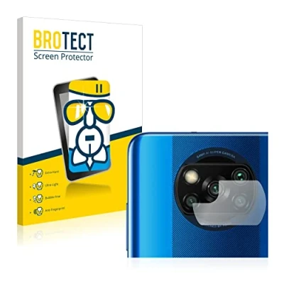 Abbildung von BROTECT Schutzglas für Xiaomi Poco X3 Pro (NUR Kameraschutz) Schutzfolie Panzer Folie Glas [Extrem Kratzfest 9H, Anti Fingerprint, Ultra Transparent]