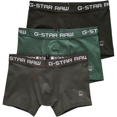 Abbildung von G Star Classic Trunk Color 3 PACK Panties, Herren, Größe: Medium, Grey/asfalt/bright jungle