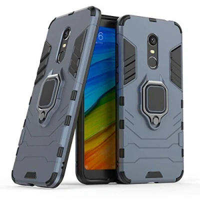 Abbildung von Kompatibel mit Redmi5 Plus Hülle, Ring Ständer Magnetischer Handyhalter Auto Caseme Schutzhülle Case für Xiaomi Redmi 5 (Navy Blau)