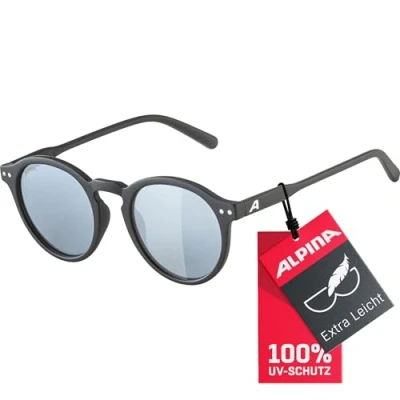 Abbildung von Alpina Unisex Erwachsene, SNEEK Sonnenbrille, black matt/black, One Size