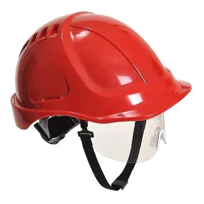 Abbildung von Portwest PW54 Endurance Plus Visier Sicherheitshelm Rot