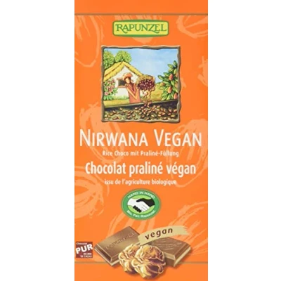 Abbildung von Rapunzel Nirwana vegane Schokolade mit Pralinè Füllung 100 g