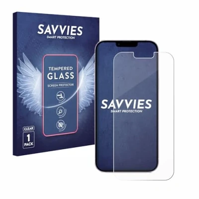 Abbildung von Savvies Panzer Schutz Glas für Apple iPhone 14 Plus 9H Hartglas, Anti Fingerprint, Displayschutz