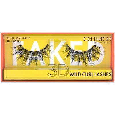 Abbildung von Catrice Faked 3D Wild Curl Lashes, künstliche Wimpern, Schwarz, langanhaltend, Falsche Wimpern Effekt, vegan, ohne Mikroplastikpartikel, Nanopartikel frei, Parfüm, 1er Pack (1pair)