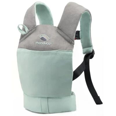Abbildung von manduca Doll Carrier Geeignet für Kleinkinder ab 18 Monaten Puppenzubehör Puppentragetuch aus Bio Baumwolle Babypuppen und Kuscheltiere