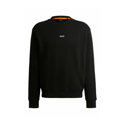 Abbildung von BOSS Wesmallcrew Sweatshirt, Herren, Größe: Small, Black one