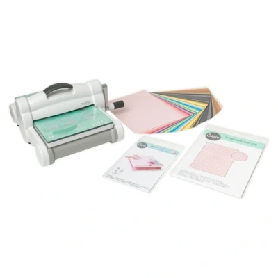 Abbildung von Sizzix Papierschneidegerät Big Shot Plus White &amp; Gray Starter Kit, 36,2 cm x 29,8