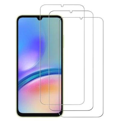 Abbildung von AHABIPERS Panzer Schutz Glas für Samsung Galaxy A05s Panzerglas, HD Displayschutzfolie, 9H Härte Schutzglas Schutzfolie, Frei von Kratzern, Ultra klar Panzerfolie 3 Stück