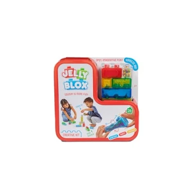 Abbildung von Jelly Blox Goliath Creative Kit, Bauspielzeug ab 2 Jahren, mit 20 Sensorische Bausteine, Konstruktion Spielzeug für Kinder, Sensory Play Bunte Spielsteinen