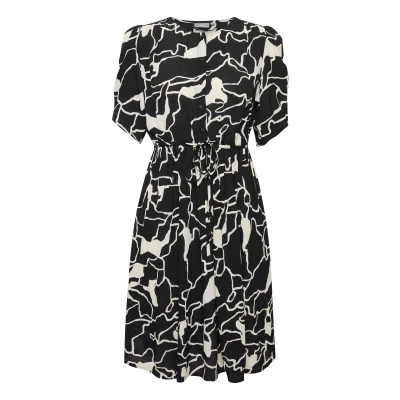Abbildung von Fransa Frkay DR Freizeitkleid, Damen, Größe: Large, Black mix