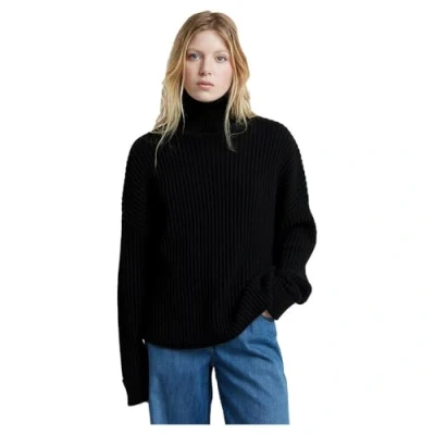 Abbildung von G STAR Loose Turtle NECK Strickpullover, Damen, Größe: XS, Black