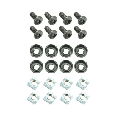 Abbildung von Adam Hall Hardware 5925 M8 Befestigungssatz für zwei 19&#039; Geräte mit Vierkantmuttern M6