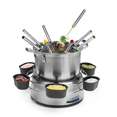Abbildung von Princess 01.172680.01.001 Familienfondueset, 8 Person(en), 1,2 l, Edelstahl, Rund, 1 m