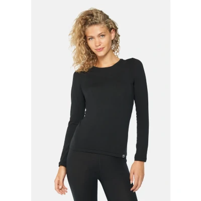 Abbildung von Danish Endurance Merino Thermal LONG Sleeve Shirt Langarmshirt, Damen, Größe: Large, Black