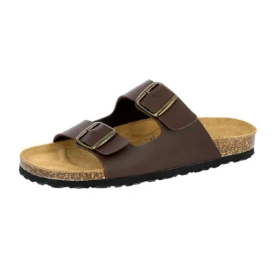 Abbildung von LICO Badeschuhe Bioline Pantolette flach, Herren, Größe: 37, Brown Schuhe