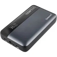 Abbildung von Intenso Powerbank HE20000, externer Akku mit Power Delivery (100W) &amp; USB C zu Ladekabel, 20000mAh, Grau Schwarz