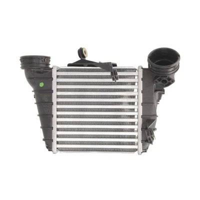 Abbildung von THERMOTEC DAT001TT Ladeluftkühler Aluminium, Kunststoff 185 190 65 SEAT: Ibiza 3 Schrägheck, VOLKSWAGEN: Polo IV SKODA: Fabia I Schrägheck