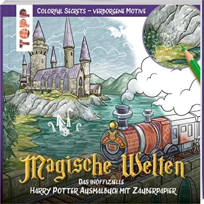 Abbildung von Colorful Secrets Magische Welten auf Zauberpapier: Beim Ausmalen erscheinen verborgene Motive und Muster
