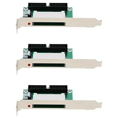Abbildung von BRIUERG 3 x 40 Pin Compact Flash Card auf 3,5 Ide Konverter Adapter PCI Bracket Rückwand