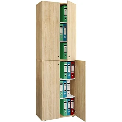 Abbildung von VCM Aktenschrank &quot;VCM Büroschrank mit 6 Fächern moderner Drehtüren Maße ca. H. 220 x B. 70 T. 40cm ¿ Lona Fach&quot;, (1 St.)