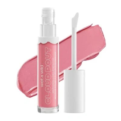 Abbildung von wet n wild, Cloud Pout Marshmallow Lip Mousse, matter, flüssiger Lippenstift 24 Stunden Halt, nicht trocknende und langanhaltende Formel, mit Arganöl, Avocadoöl Vitamin E, Pour Some Suga On Me