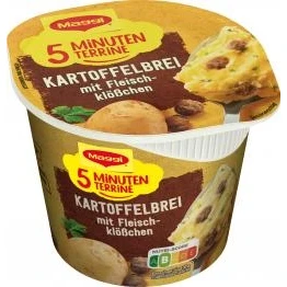 Abbildung von Maggi 5 Minuten Terrine Kartoffelbrei mit Fleischklößchen