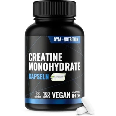 Abbildung von Premium (KREATIN) KAPSELN CREAPURE Caps creatin hochdosiert I 100% Pures Monatsvorrat Vegan Abgefüllt in Deutschland Kreatin Monohydrat