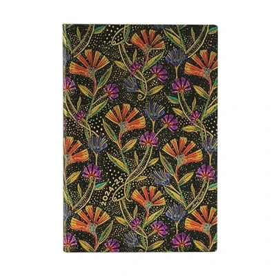Abbildung von Paperblanks 13 Monatskalender Flexi 2025, Wildblumen, Mini, Horizontal, Elastikband Verschluss