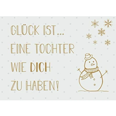Abbildung von Glück ist… eine Tochter wie dich zu haben: Adventskalender Gutscheinbuch mit 24 Gutscheinen zum selbst ausfüllen, Geschenk für die Advent