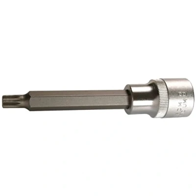 Abbildung von SW Stahl 05202L Steckschlüsseleinsatz Spline M8 Chrom Vanadium Innenvielzahn Lang