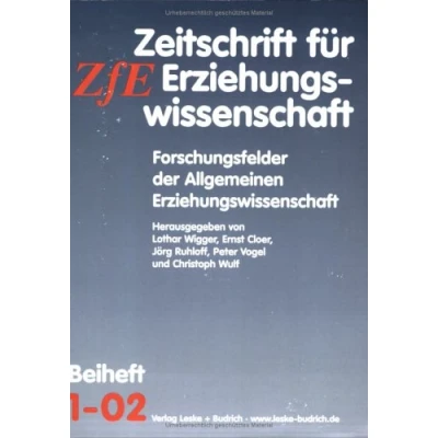 Abbildung von Forschungsfelder der Allgemeinen Erziehungswissenschaft (Zeitschrift für Sonderheft, 1)