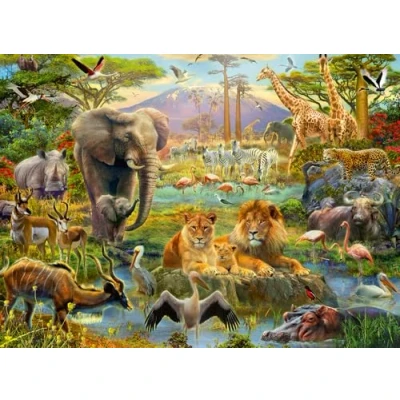 Abbildung von Ravensburger Animals of the Savanna XXL, 200 Stück(e), Tiere, 8 Jahr(e)