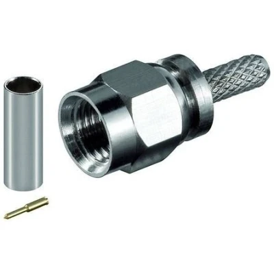 Abbildung von Goobay 11651 SMA Crimpstecker mit Goldkontakte für RG 174/U Kabel