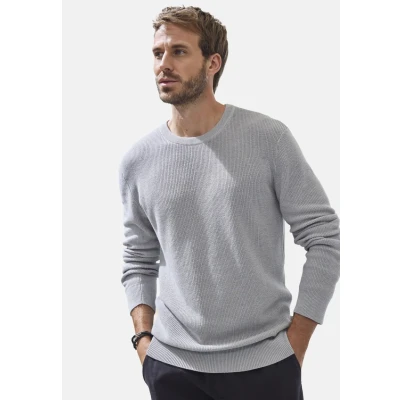 Abbildung von John Devin Strickpullover, Pullover in modischen Farben aus Baumwollmischung