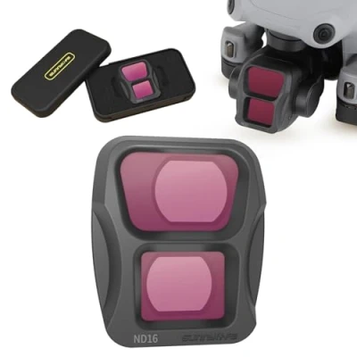 Abbildung von MotuTech Filter für DJI AIR 3 Objektivfilter, Neutraldichtefilter, UV Filter, Polarisationsfilter HD (ND16)