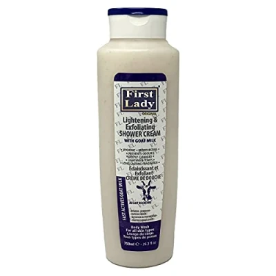 Abbildung von First Lady Ziegenmilch Hautaufhellung &amp; Peeling Duschcreme, 750 ml
