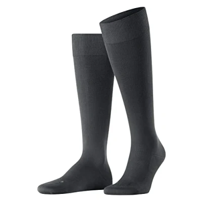 Abbildung von Falke Energizing Cotton Kneehigh Compression Kniestrümpfe anthracite, Herren, Größe: 47/48, Anthracite