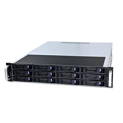 Abbildung von FANTEC SRC 2012X07 12Xsas&amp;Sata ohne NT, Schwarz, Silber