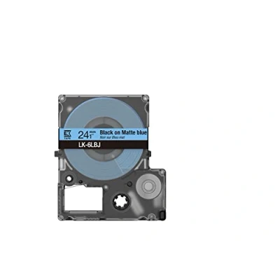 Abbildung von Epson 24mm blau schwarz LK 6LBJ Schriftband matt 8m