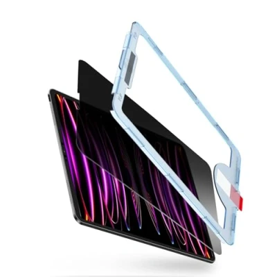 Abbildung von BERSEM 1 Stück Privacy Schutzglas für iPad Pro 11 Zoll (2022&amp;2021&amp;2020&amp;2018) &amp; Air 5/4 Generation (2022&amp;2020), Anti Spy Schutzfolie, 9H Gehärtetes Glas, mit Einfacher Anbringungsschale