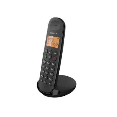 Abbildung von Logicom ILOA 100 Schnurloses Festnetztelefon ohne Anrufbeantworter Solo analoge und dect Telefone Schwarz