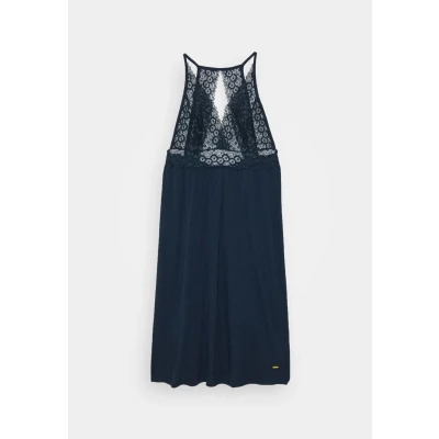 Abbildung von Lascana Negligee Nachthemd, Damen, Größe: 32/34, Nightblue