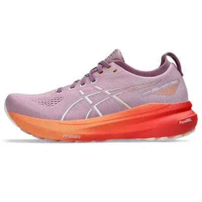 Abbildung von Asics Gelkayano 31 Laufschuh Straße, Damen, Größe: 35.5, Lilac/orange Schuhe