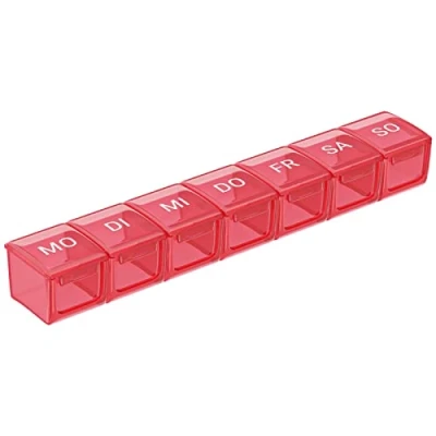 Abbildung von Wellgro Pillendose Große Tablettenbox für 7 Tage mit Druckverschluss