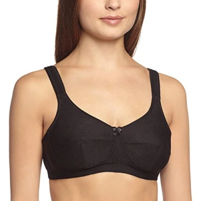 Abbildung von Sassa Damen Soft BH Jaqcuard, Einfarbig, Gr. 90C, Schwarz (Schwarz 00500)
