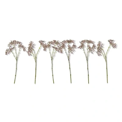 Abbildung von Loberon Dekoblume 6er Set Verrettes, detailgetreu gearbeitet, wie frisch geschnitten, für Immer schön, Kunstblume, Dekoration, Kunststoff, Eisendraht, rosa/grün